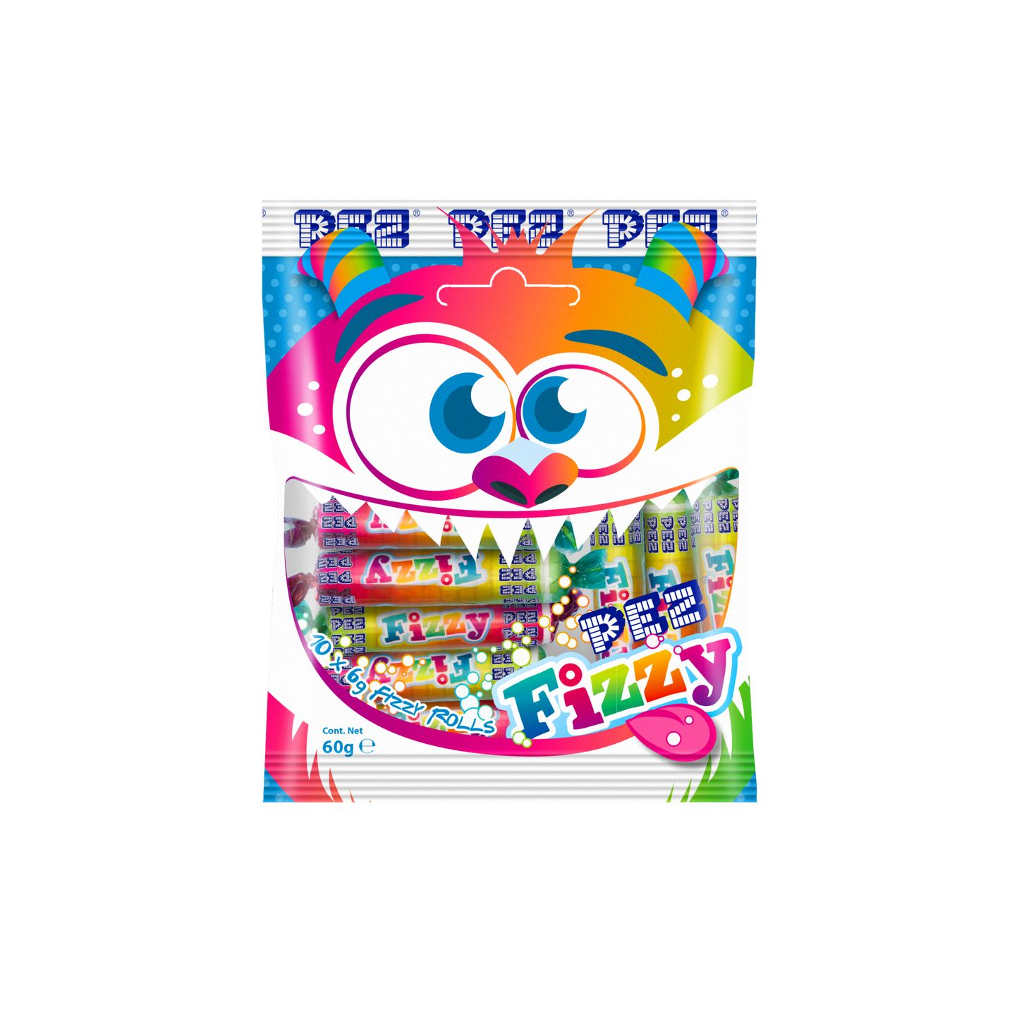 PEZ Fizzy Bag Fizzy rolls 6g (10 pcs)