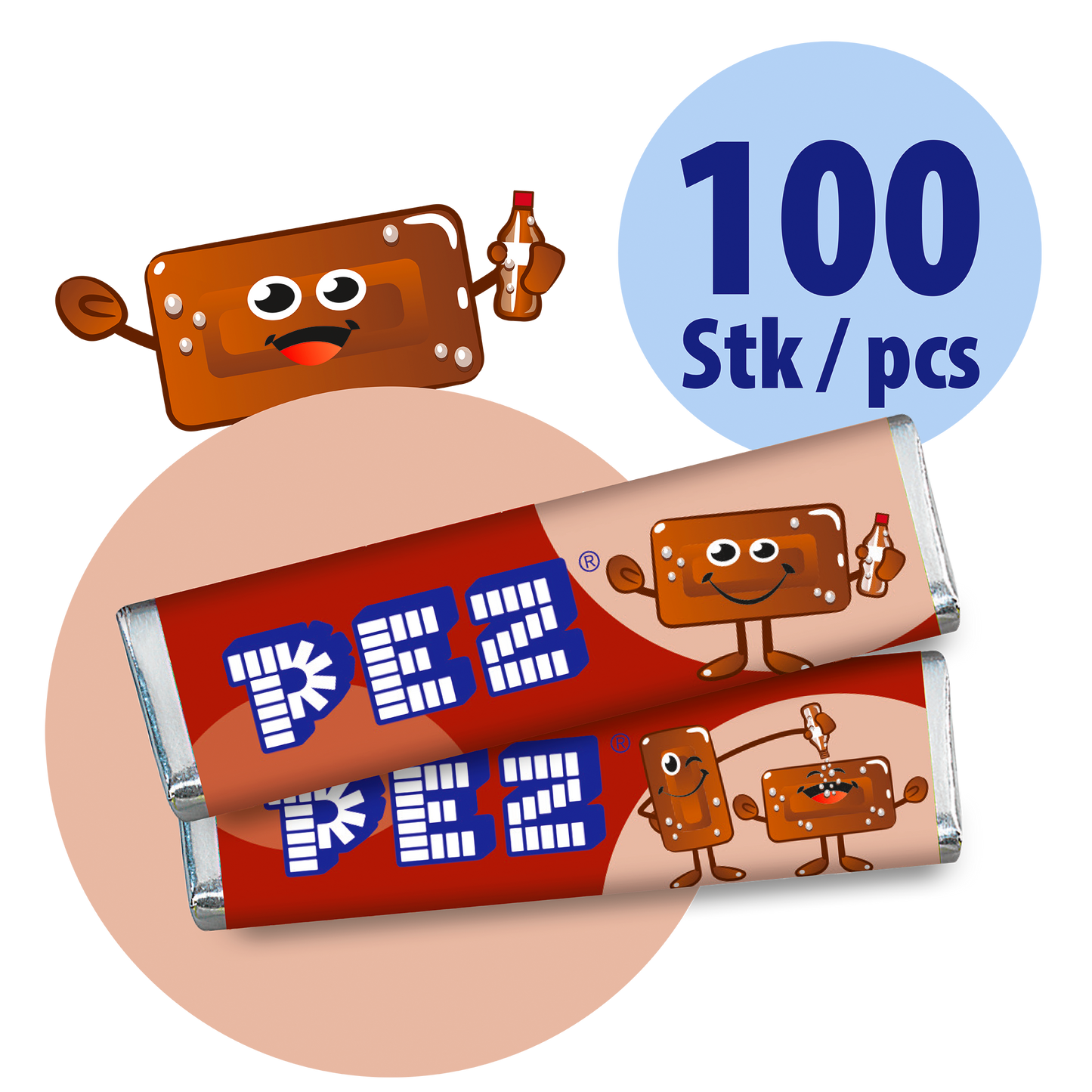 PEZ Candies Cola Bulk Pack (100 pcs)