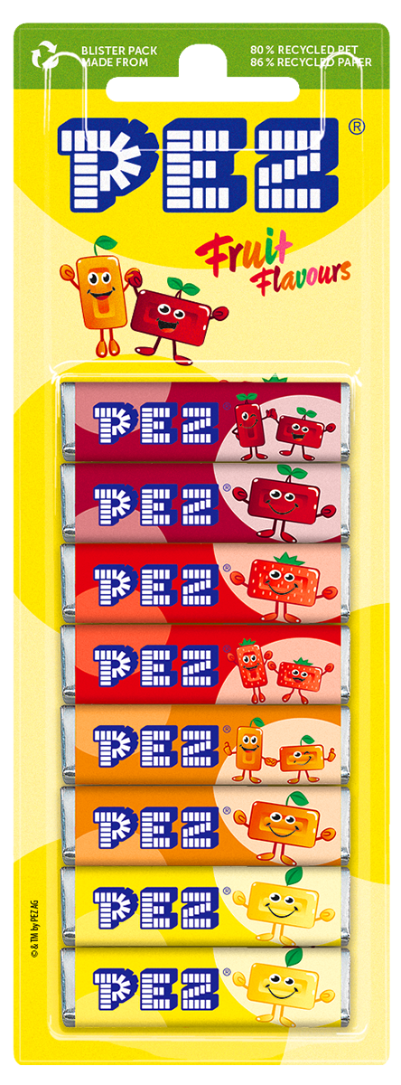 PEZ Bonbons Frucht Mix: Unterschiedliche Sorten