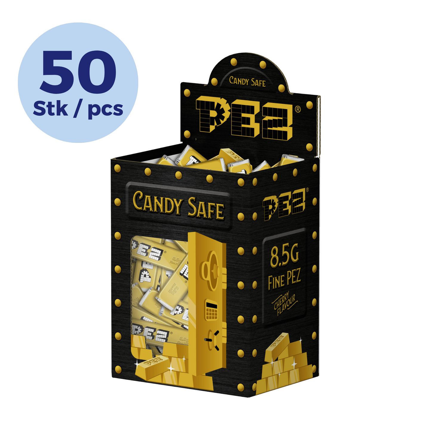 PEZ Cherry flavoured Candy Safe (50 pcs)