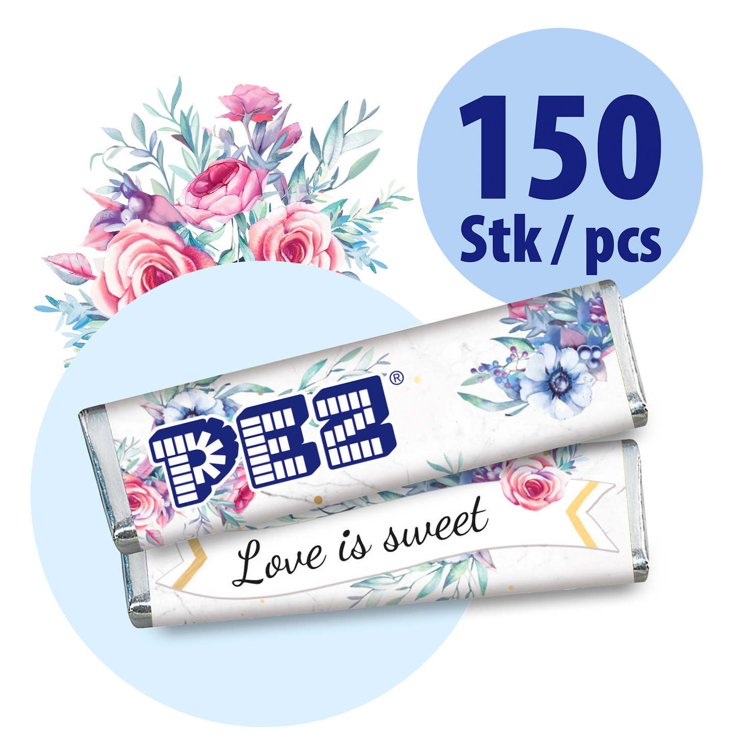 PEZ Candies "Love is sweet" (150 pcs. value pack)