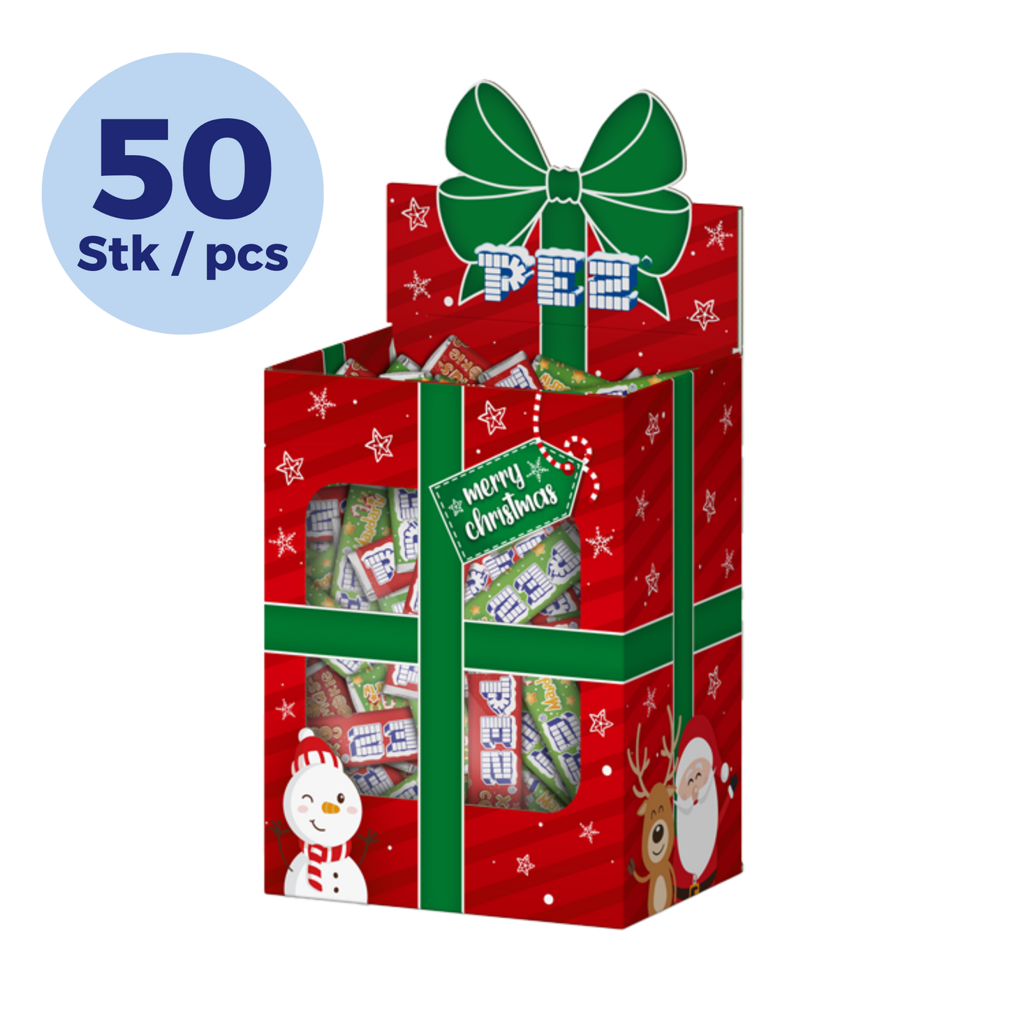 PEZ Candies Bulk box X-Mas (50 pcs)