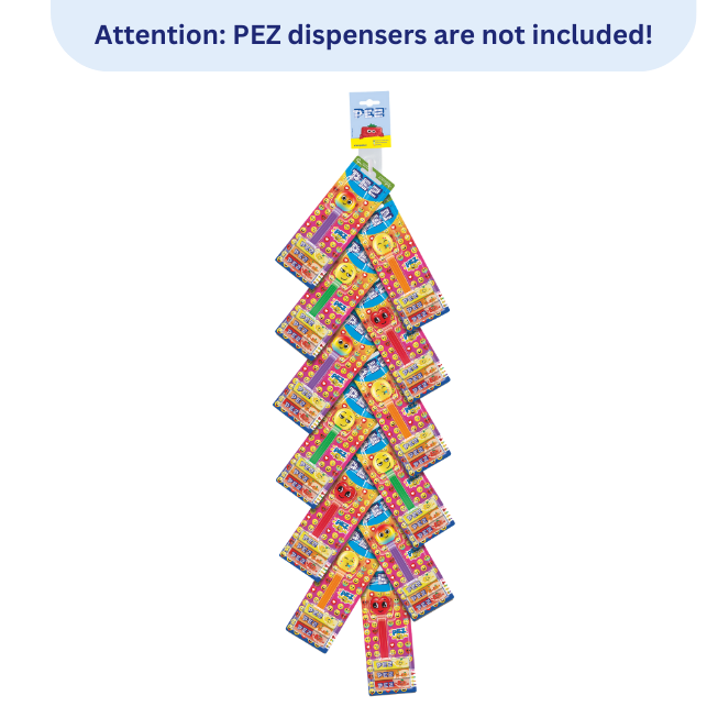 PEZ Display Clip Strip, volle Ansicht