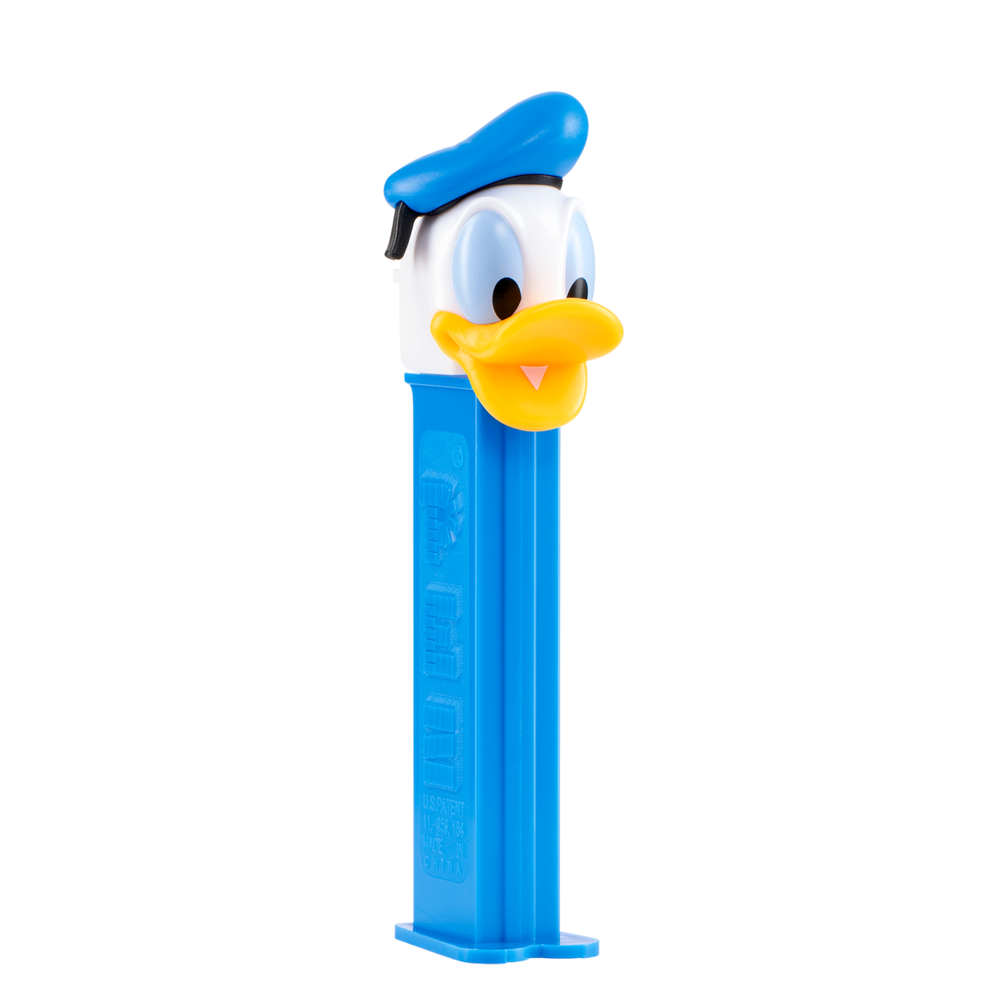 PEZ Spender von Donald Duck - Disneys Micky Maus, seitliche Ansicht