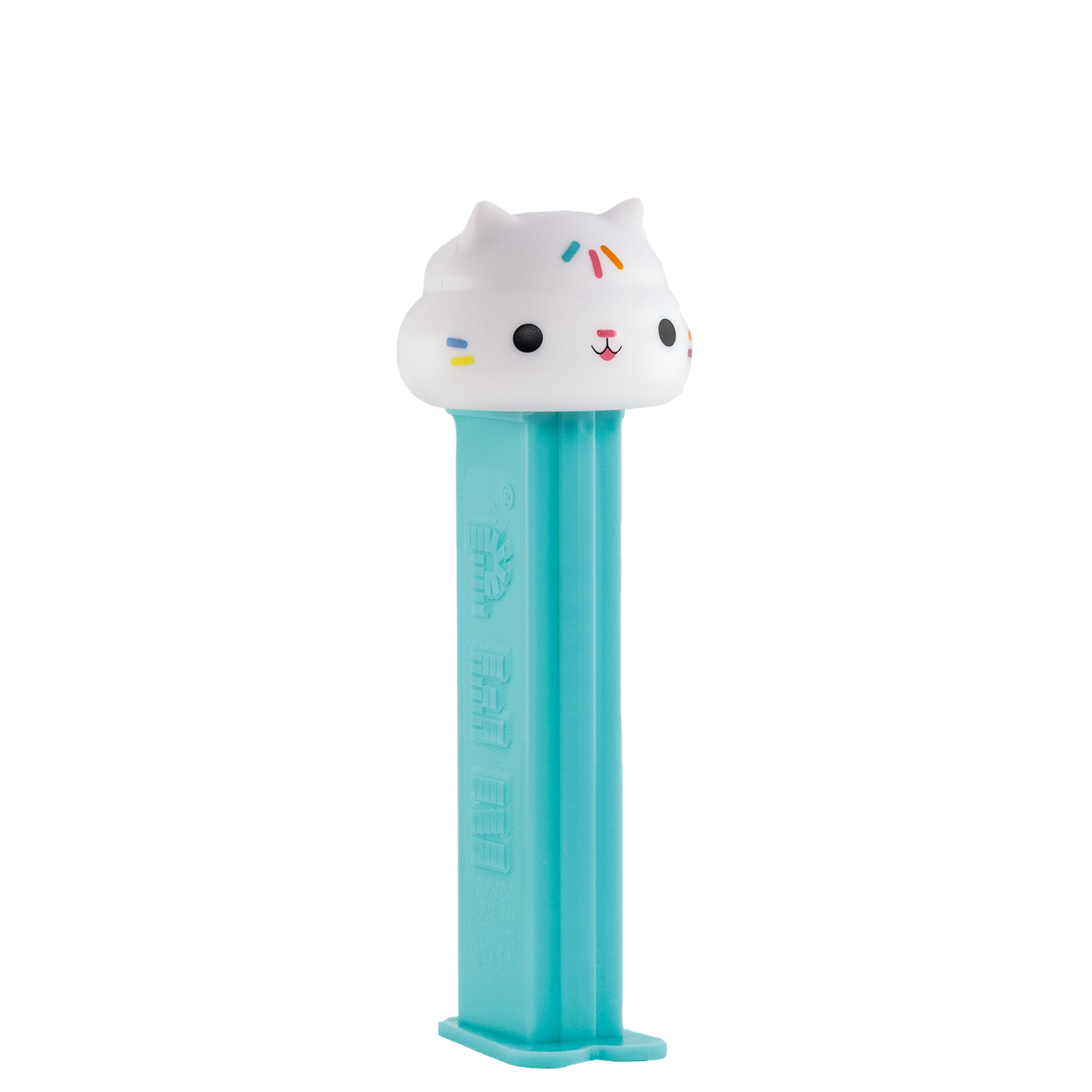 PEZ Spender von Cakey Cat - Gabbys Dollhouse, seitliche Ansicht