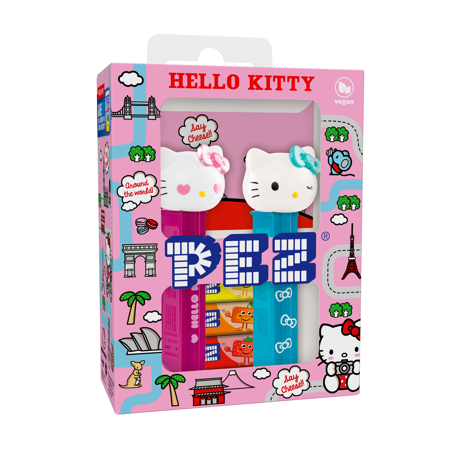 PEZ Gift set Hello Kitty (Hearts and Blinking)