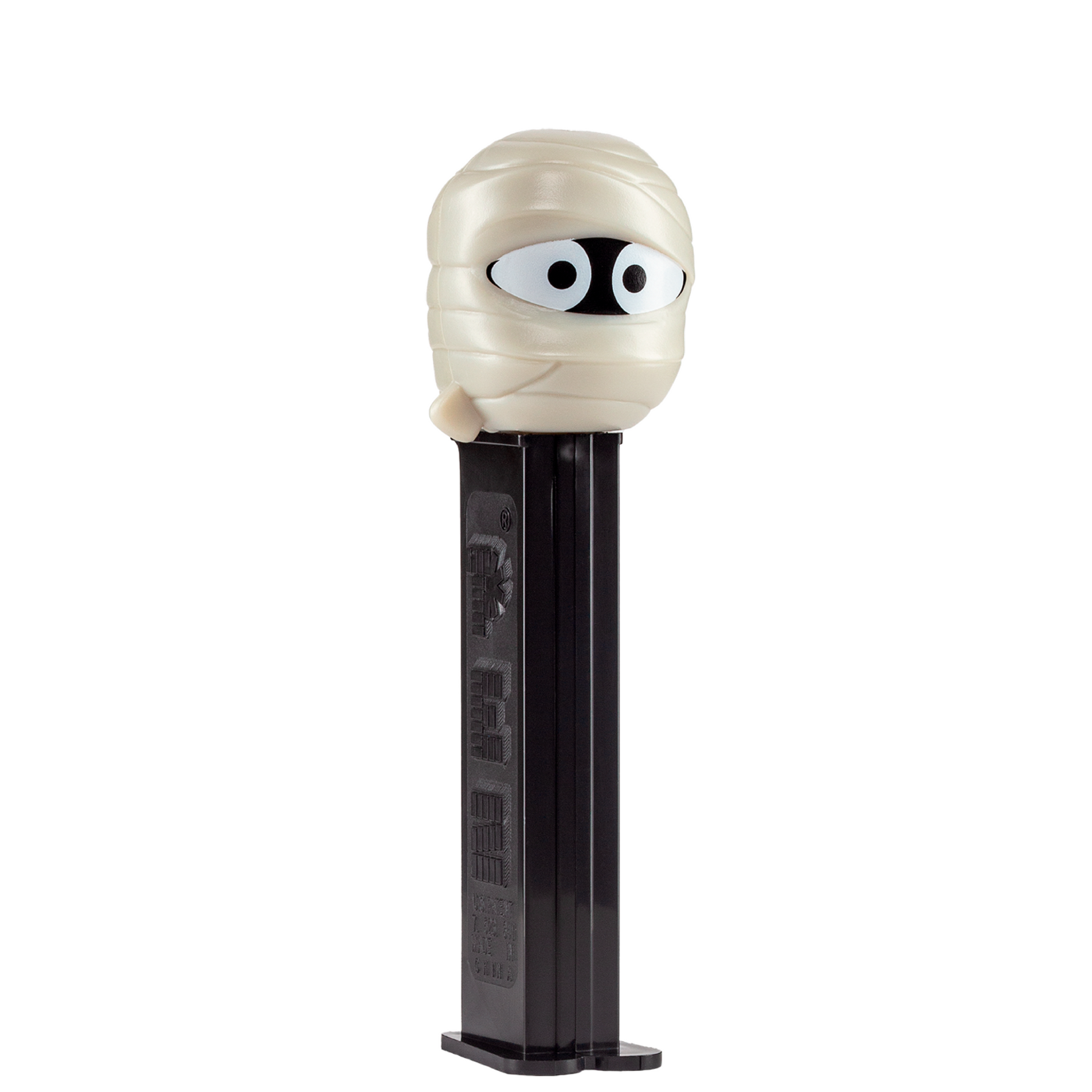 PEZ Spender Mumie Halloween, seitliche Ansicht