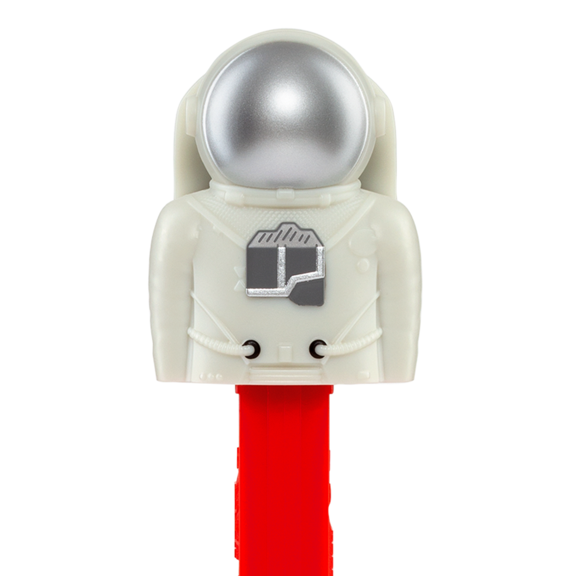 PEZ Spender von einem Astronauten mit silbernen Helm
