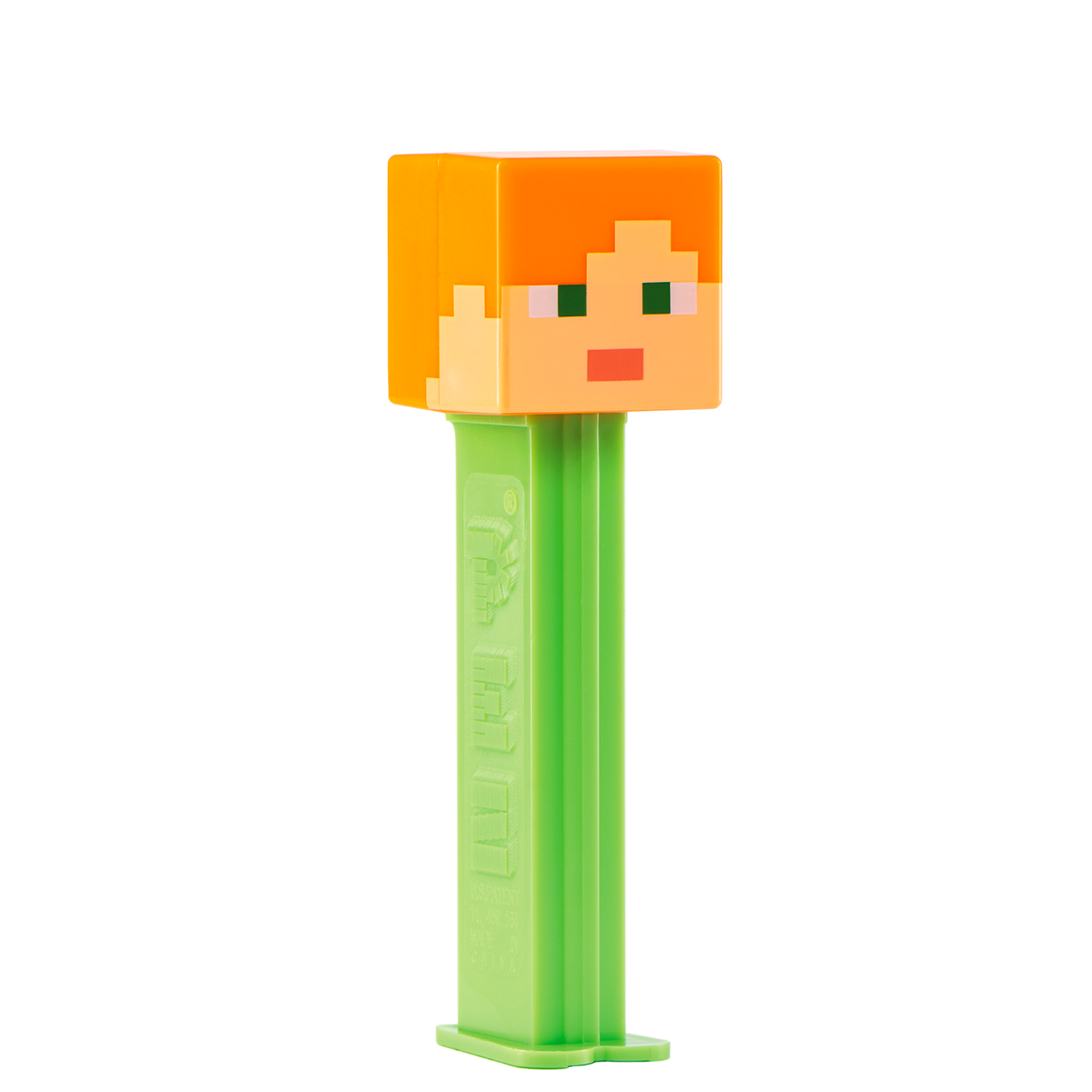 PEZ Spender von Alex - Minecraft, seitliche Ansicht