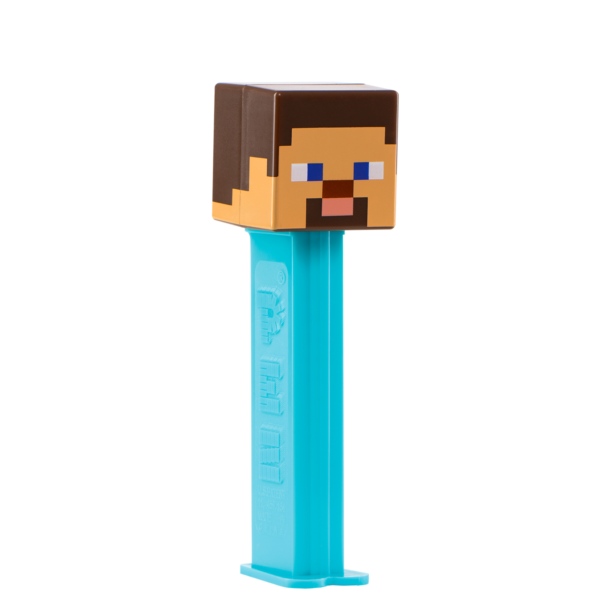 PEZ Spender von Steve - Minecraft, seitliche Ansicht