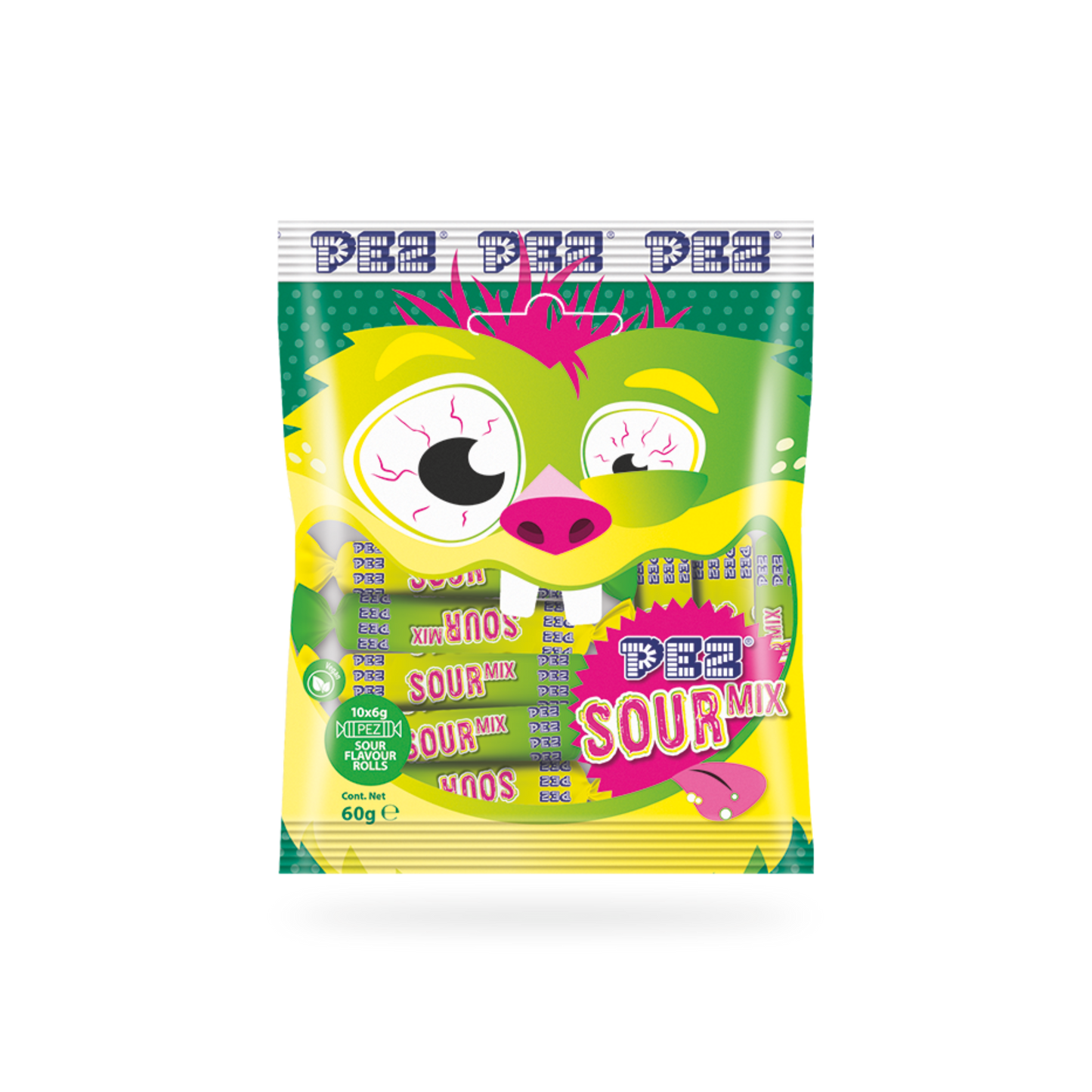 PEZ Bag Sour Mix rolls 6g (10 pcs)