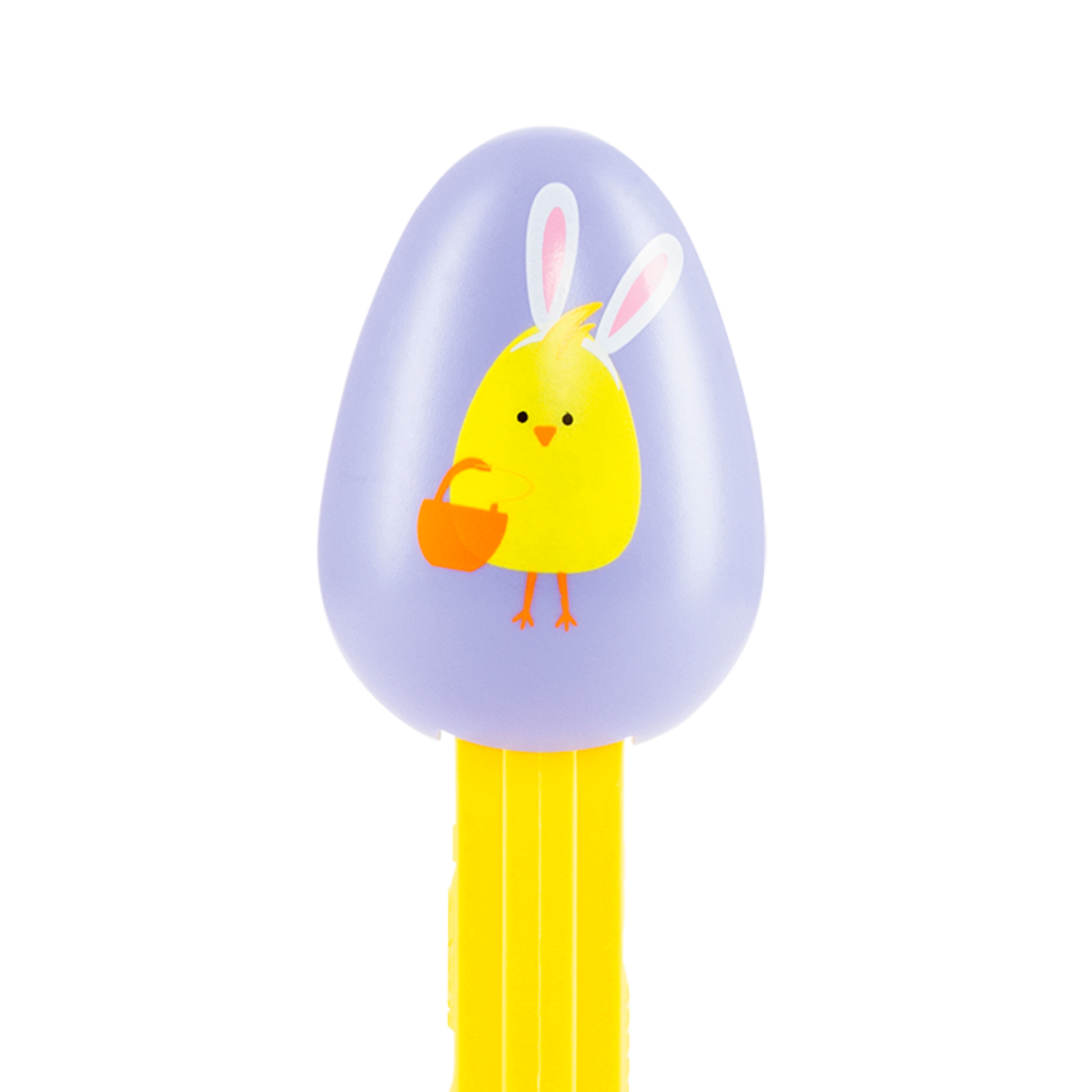 PEZ Spender mit Lila Osterei und Küken-Grafik