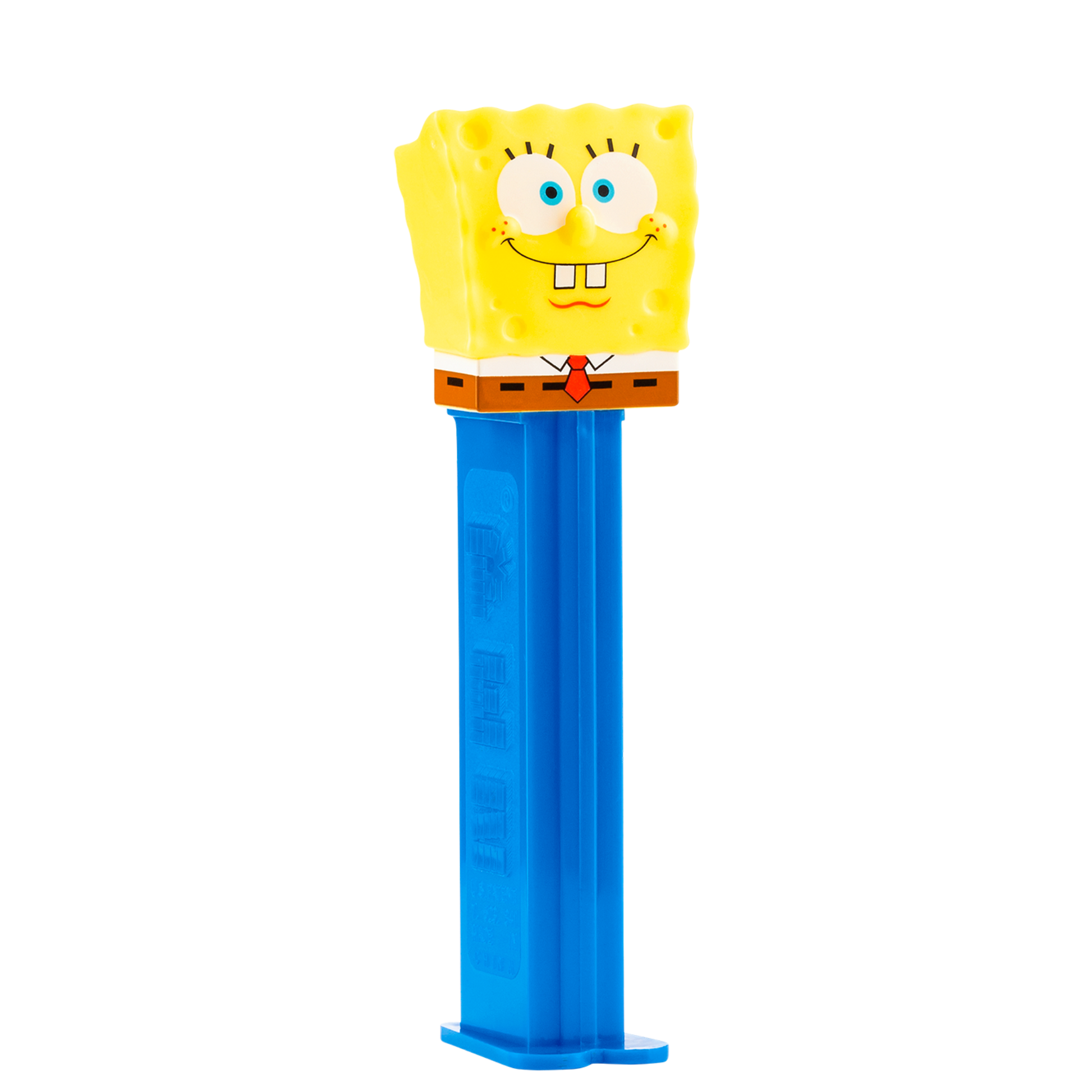 PEZ Spender von Spongebob lächelnd, seitliche Ansicht