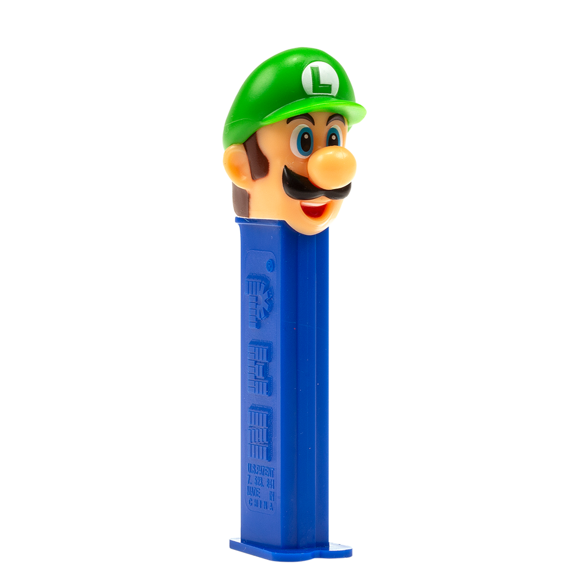 PEZ Spender von Luigi, seitliche Ansicht
