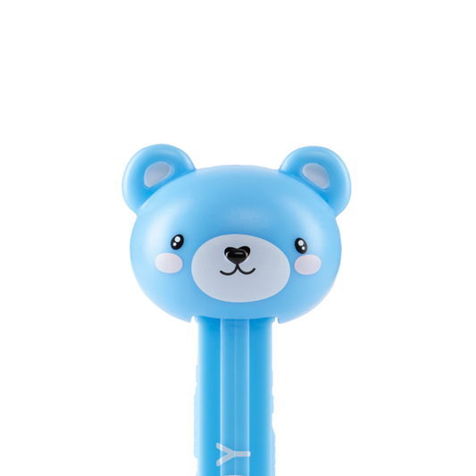 PEZ Spender von einem blauen Teddybär mit dem Aufdruck "It's a boy"