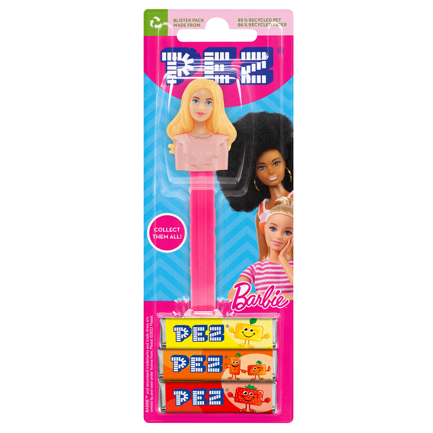 PEZ Dispenser Barbie blond hair