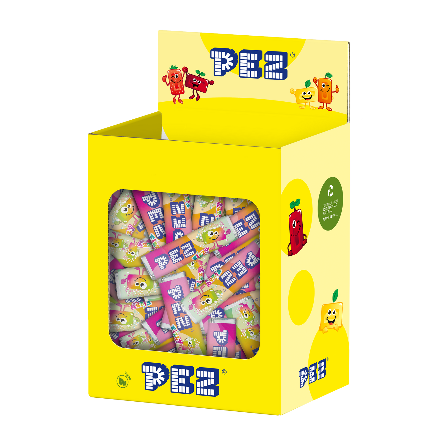PEZ Candies Fizzy Bulk Pack (100 pcs)