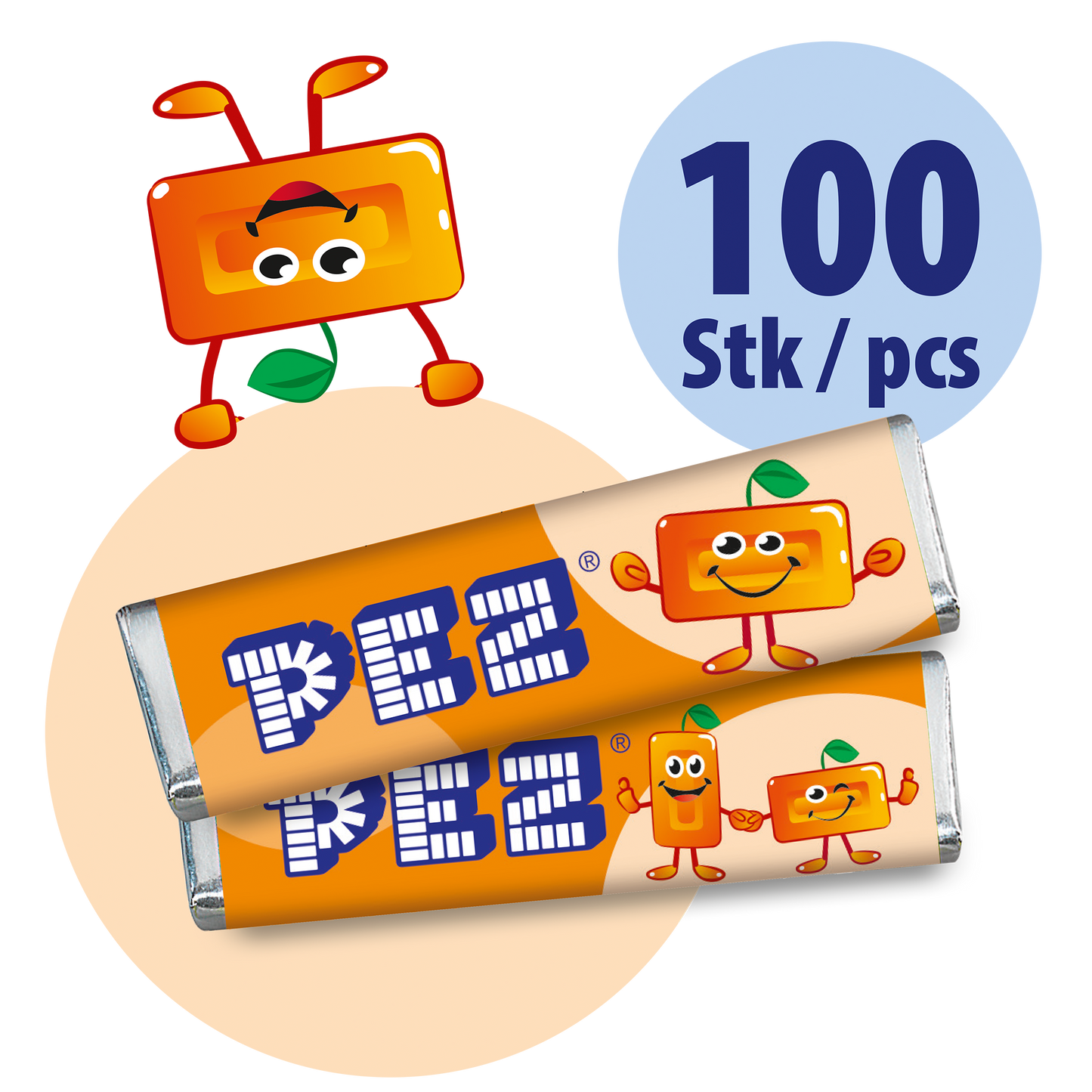 PEZ Bonbons Orange Großpackung (100 Stk.)
