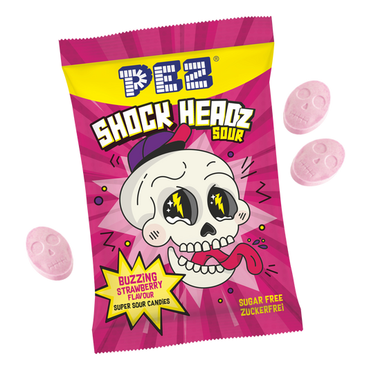 PEZ Shock Headz Strawberry
