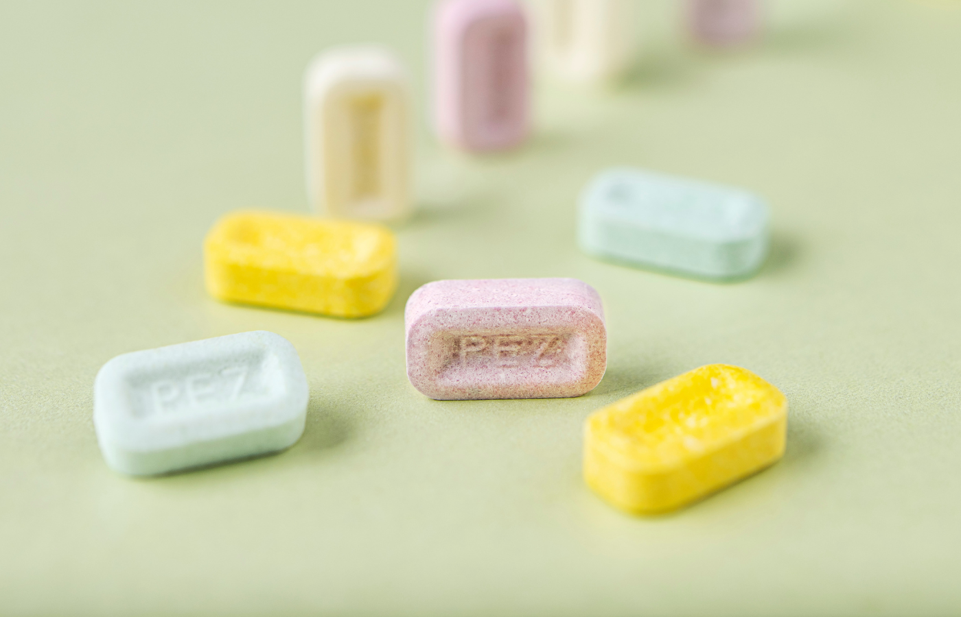 PEZ Bonbons in verschiedenen Geschmacksrichtungen