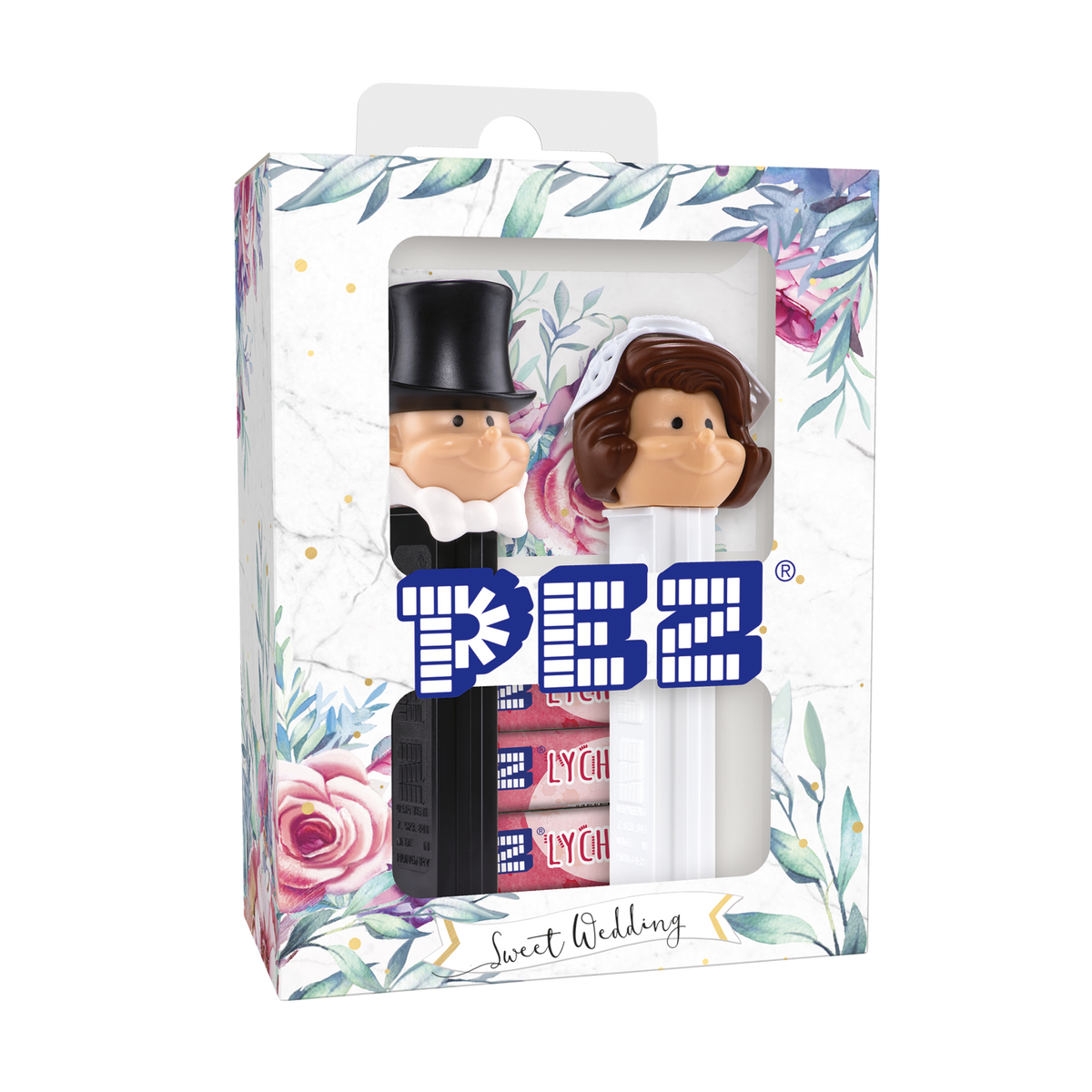 PEZ Wedding | Bridal couple dispenser - dark skin tone
