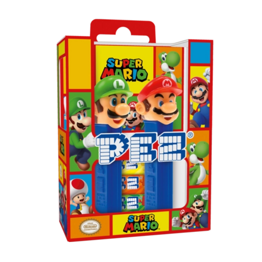 PEZ Geschenkset Super Mario: Mit PEZ Bonbons und PEZ Spendern von Mario und Luigi