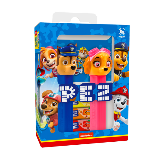 PEZ Geschenkset Paw Patrol mit zwei PEZ Spendern und PEZ Bonbons