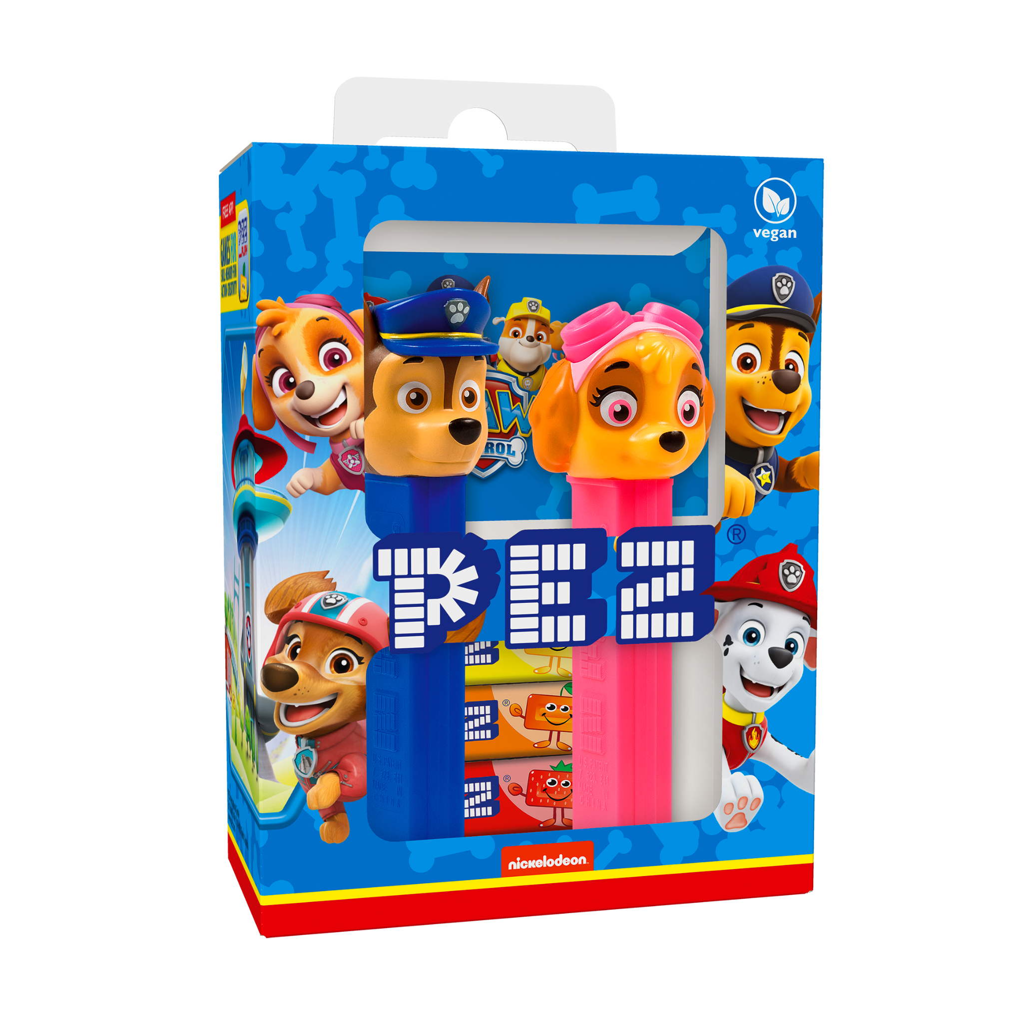 PEZ Geschenkset Paw Patrol mit zwei PEZ Spendern und PEZ Bonbons