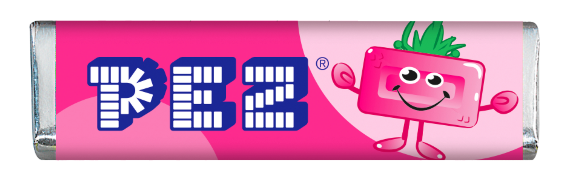 Einzelne Packung PEZ Bonbons mit Himbeer-Geschmack.