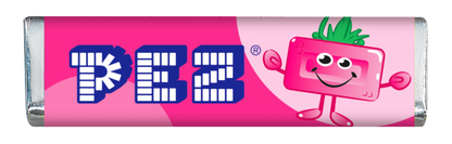 Einzelne Packung PEZ Bonbons mit Himbeer-Geschmack.