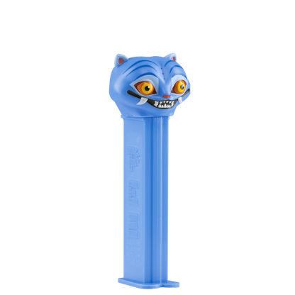 PEZ-Spender von Derpy Tiger aus KPop Demon Hunters in leicht schräger Seitenansicht.