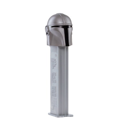 PEZ Spender von Mandalorianer, seitliche Ansicht