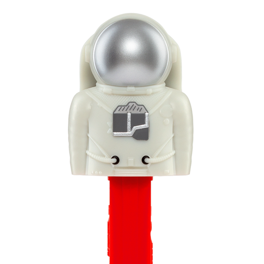 PEZ Spender von einem Astronauten mit silbernen Helm