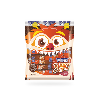 PEZ Bag Cola Mix Fizzy rolls 6g (10 pcs)