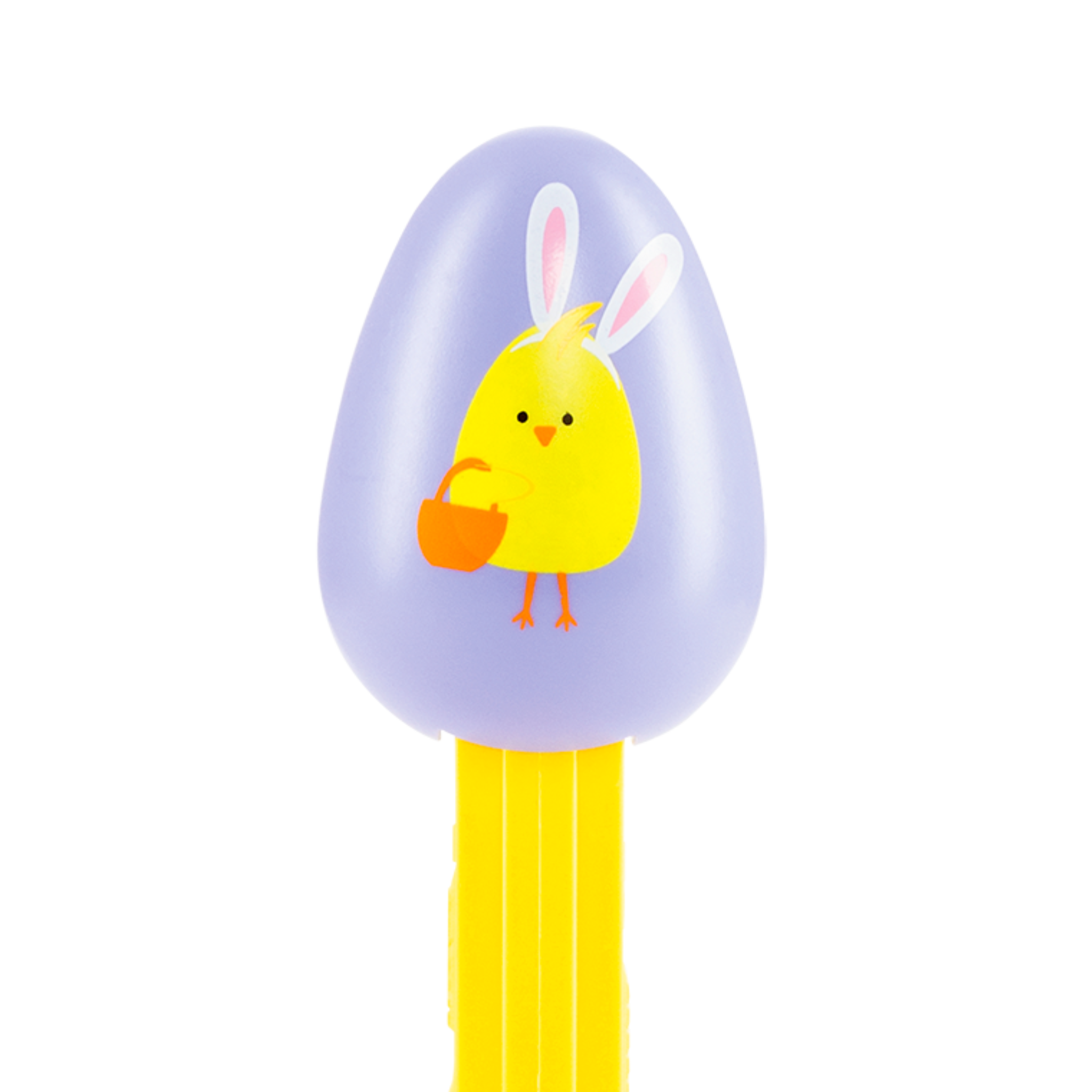 PEZ Spender mit Lila Osterei und Küken-Grafik