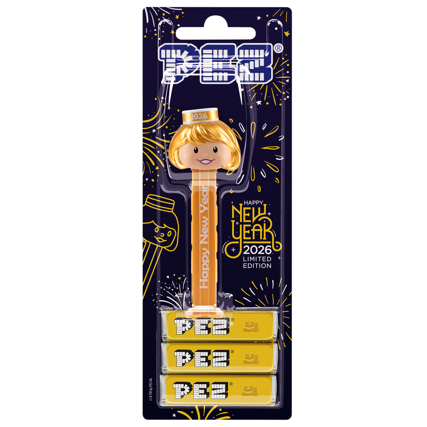 PEZ Special Gold PEZ Girl New Year 2026