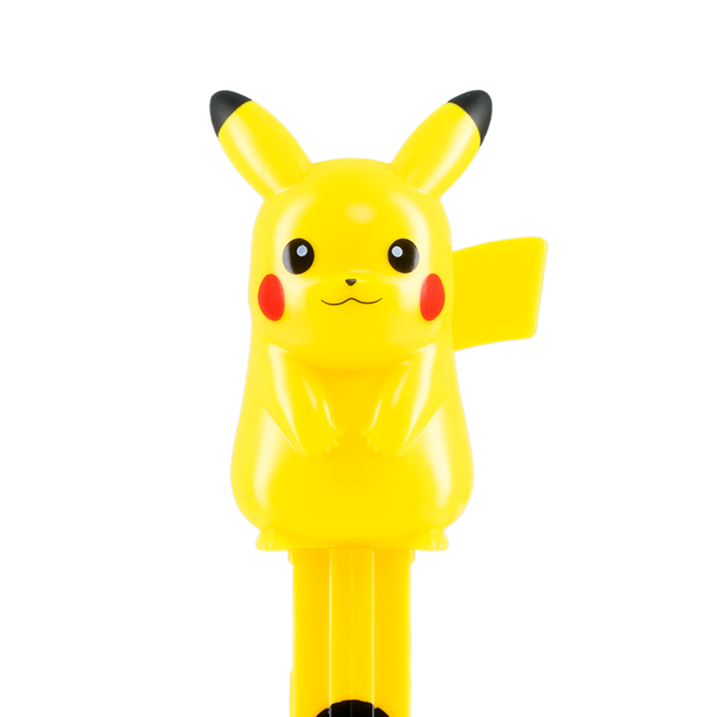 Nahaufnahme von Gelben Pikachu PEZ-Spender. Pikachu ist stehend abgebildet.