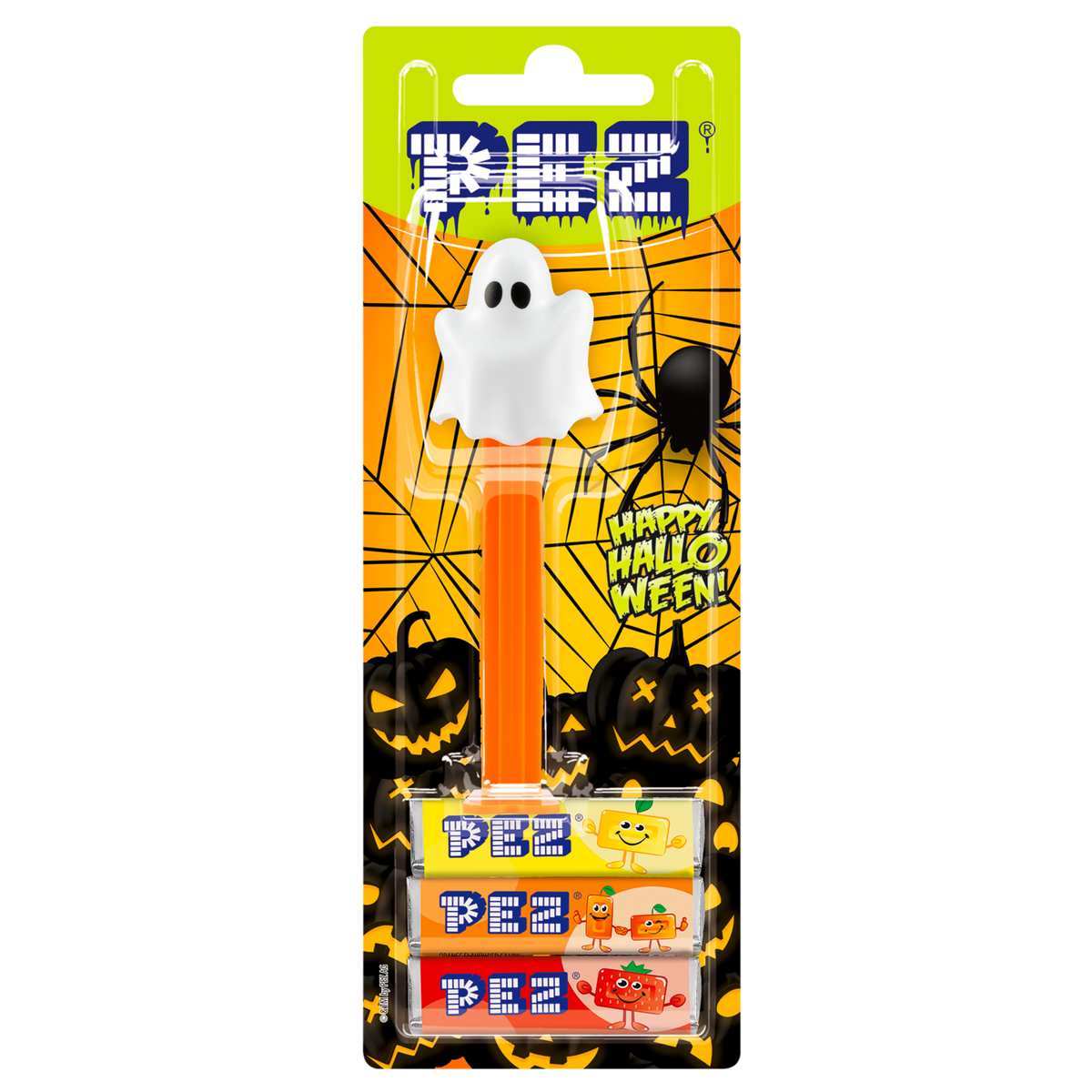 PEZ Spender von Geist, verpackt zusammen mit PEZ Bonbons