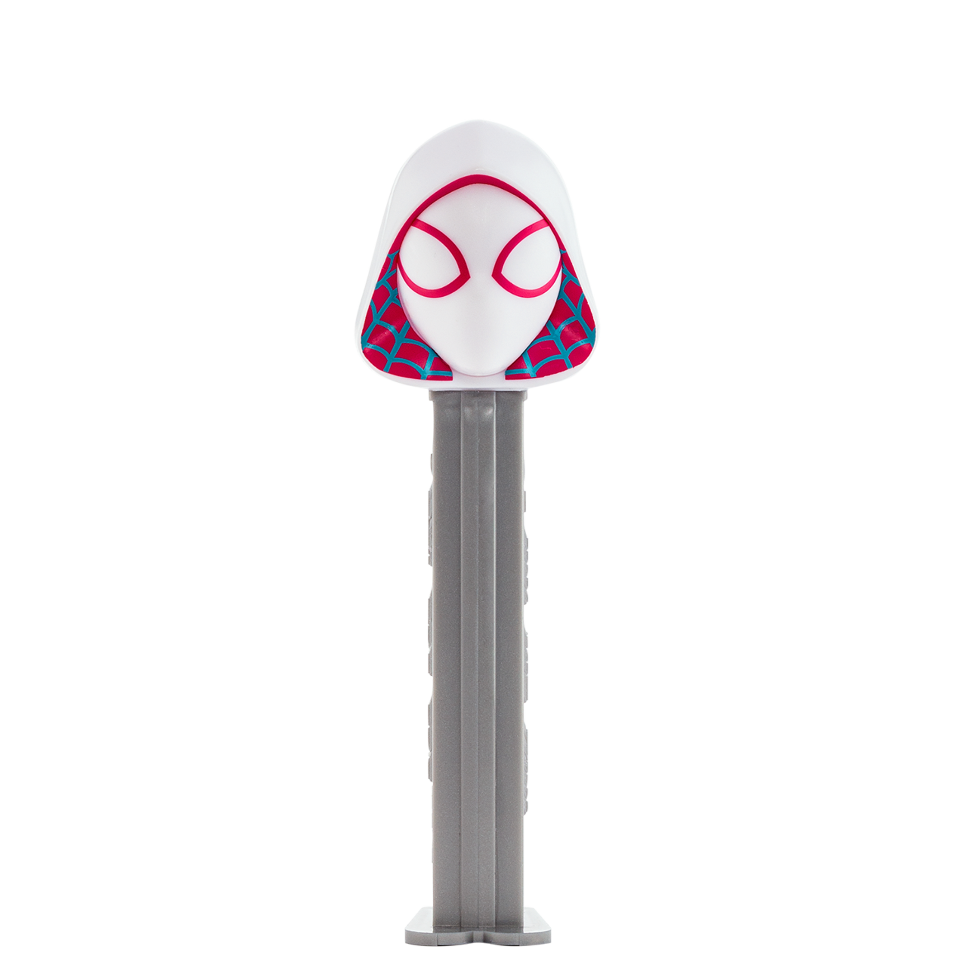 PEZ Spender von Ghost Spider, Ansicht von vorne