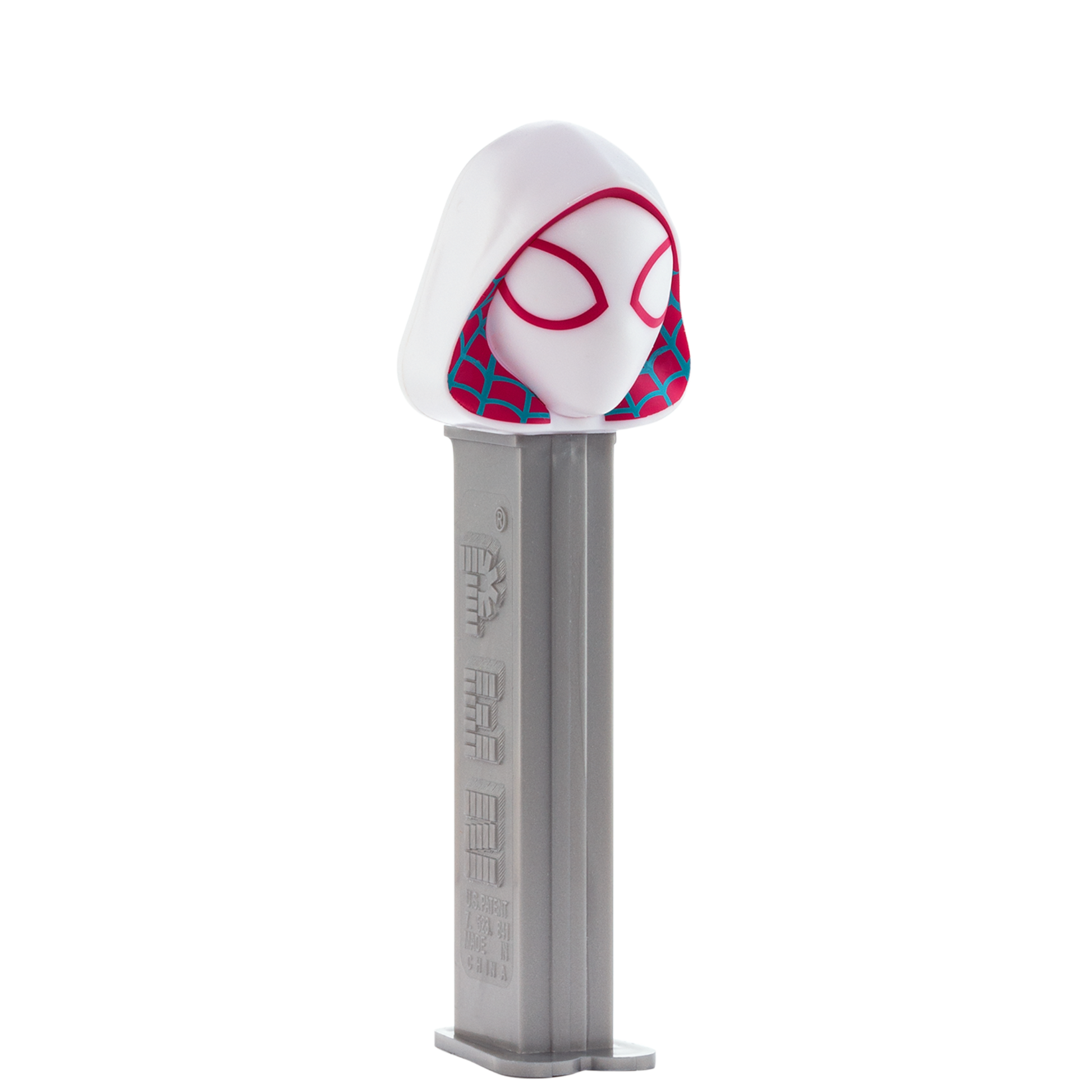 PEZ Spender von Ghost Spider, seitliche Ansicht