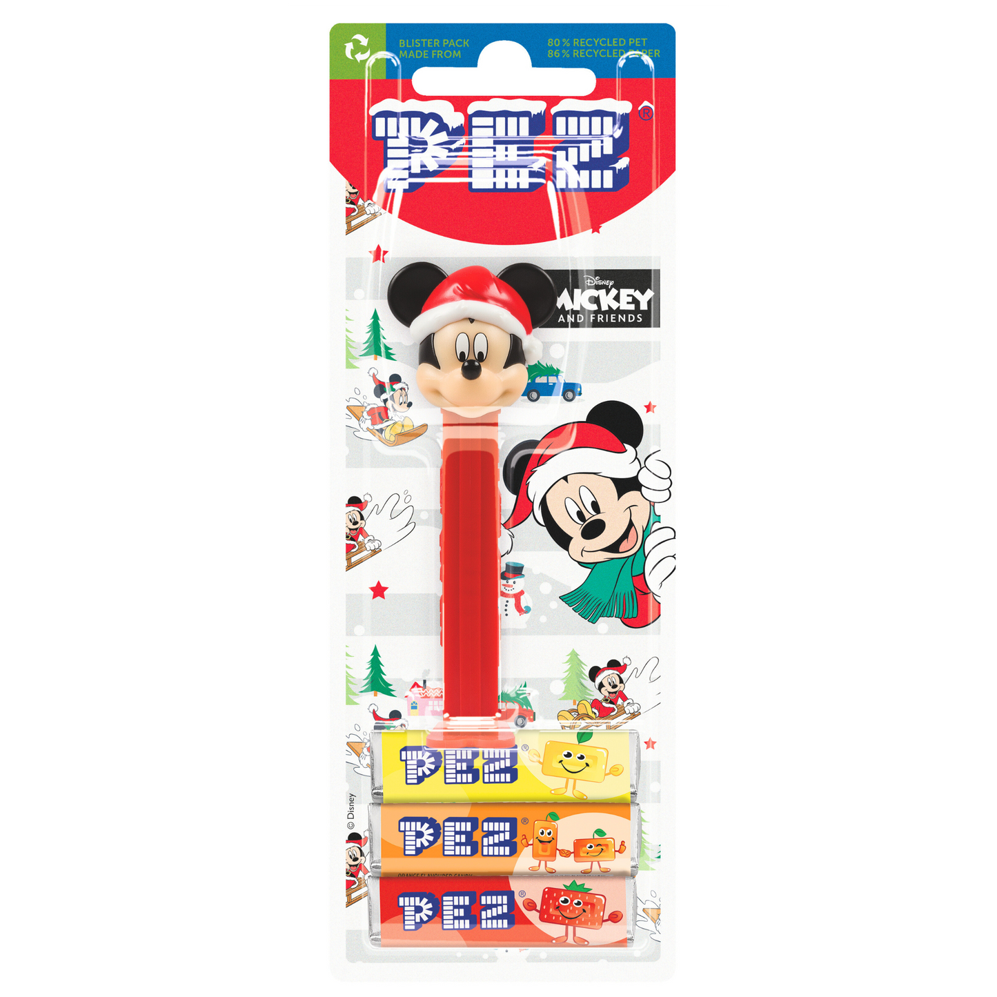 PEZ Dispenser Mickey with Santa hat