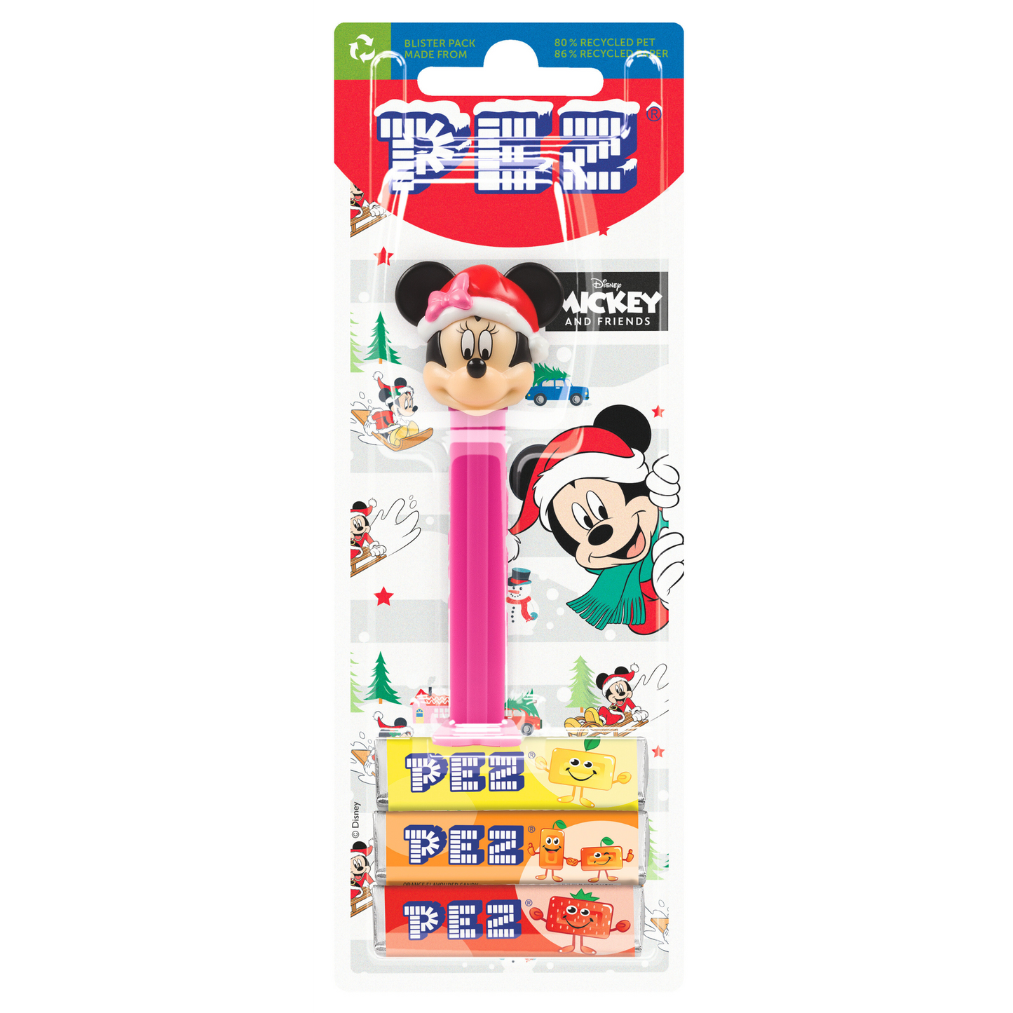 PEZ Spender Minnie Santa Mütze